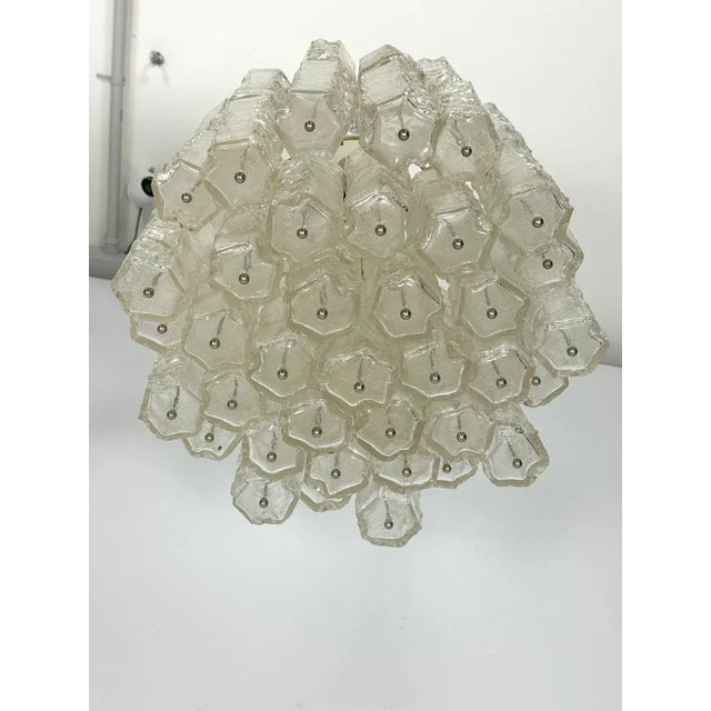 Murano Glass Chandeliers by Venini, Italy, 1970s, Set of 2 For Sale - Image 6 of 11
