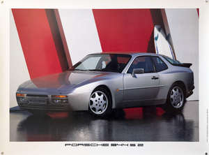 Porsche 944 S2 Original Porsche Poster, 1989