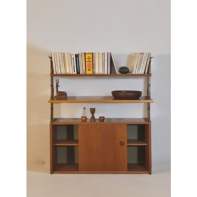 Wood Scandinavian Modular Ergo Wall Shelves in Teak, 1960s For Sale - Image 7 of 9