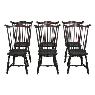 Set of 6 Dr Dimes Windsor Dining Chairs For Sale