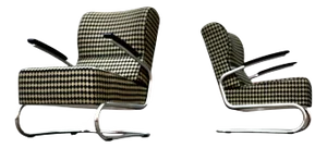 Modern Bauhaus Tubular Steel Model RS8049 Cantilever Club Chairs from Mauser Werke Waldeck, Germany, 1935, Set of 2