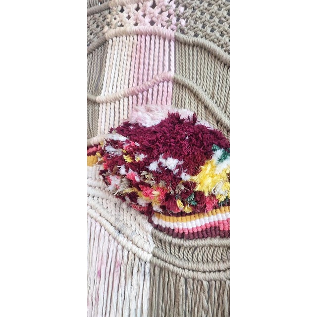 Spanish Macramé Wall Paper, 1970s For Sale - Image 4 of 8