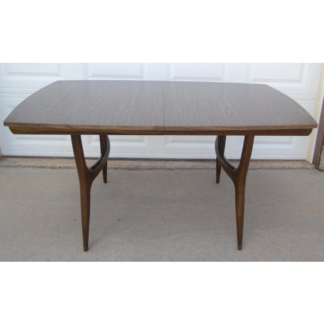 Mid Century Modern Holman Furniture Manufacturing Co Walnut Dining Table For Sale - Image 12 of 18