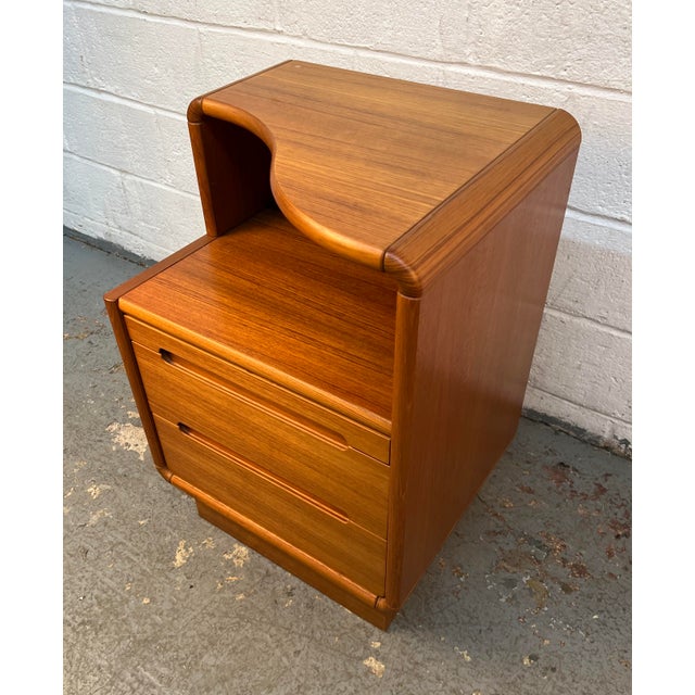 Wood Mid-Century Teak Nightstand by Sun Cabinet For Sale - Image 7 of 16