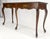 Baker 54" Long 6 Legged Burl Walnut 2 Drawers Cabriole Leg Console Sofa Table For Sale - Image 14 of 15