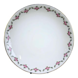 Antique English Aynsley Plate With Rose Garland Border For Sale