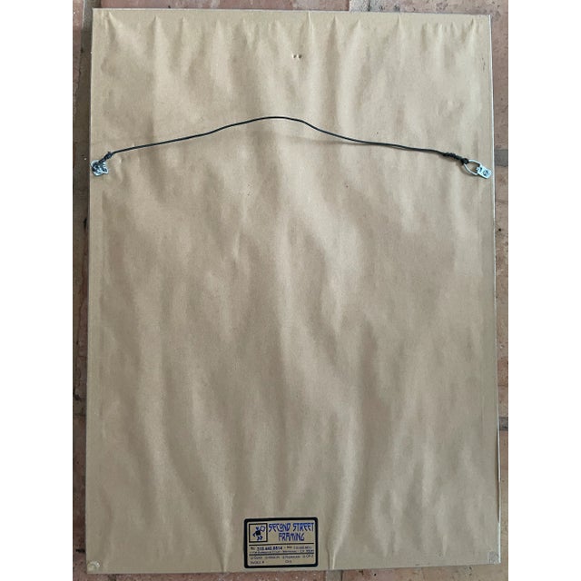 Light Green Vintage Henry Bradbury Nature Fern Print Framed For Sale - Image 8 of 9