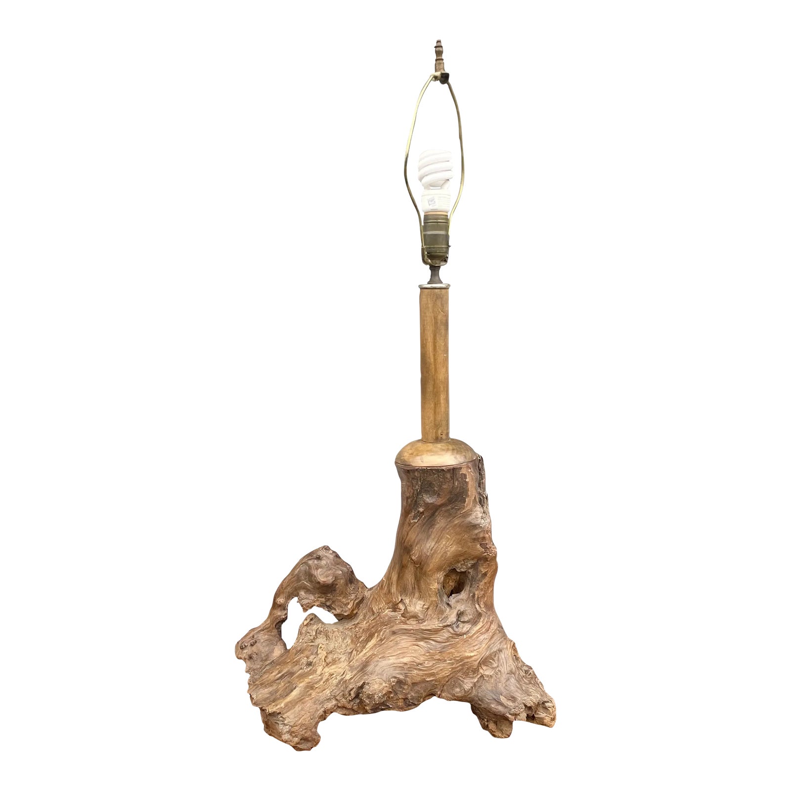 MidCentury Driftwood Desk Lamp Chairish