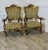 Set of Large Italian Carved Giltwood Armchairs For Sale - Image 9 of 10