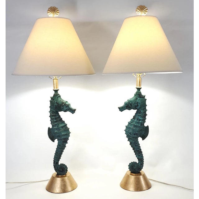 Lamp Pair Seahorses For Sale - Image 15 of 15