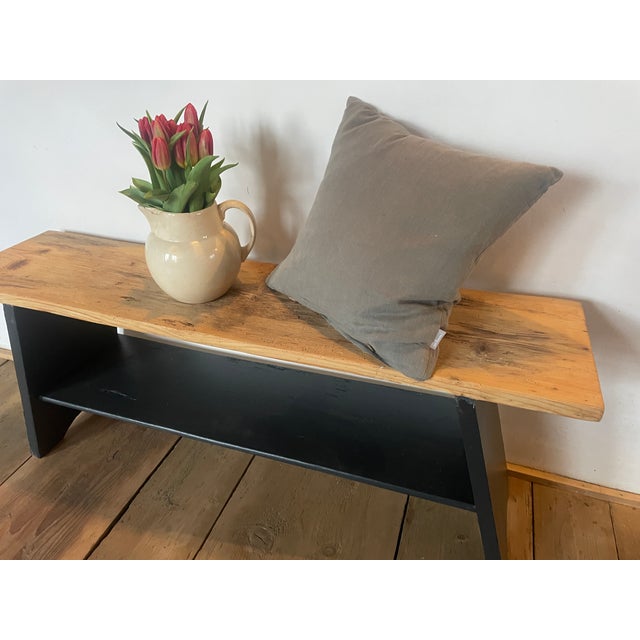 Antique Fir Bench, 1890s For Sale - Image 6 of 12