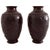 Antique Japanese Meiji Embossed Bronze Vases, 19th Century, Set of 2 For Sale - Image 5 of 5