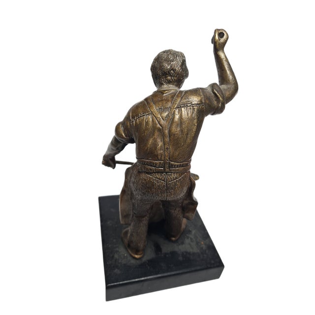 Metal Sculpture of the Smith, Poland, 1950s For Sale - Image 7 of 17
