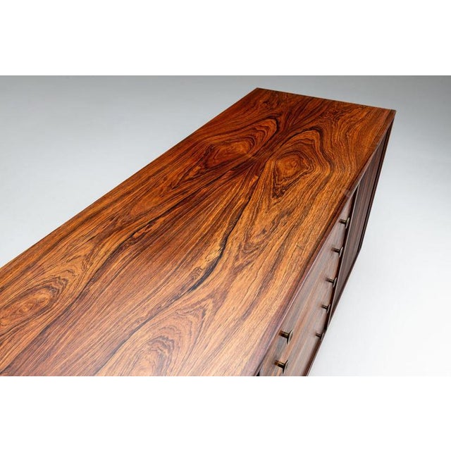 Scandinavian Sideboard in Rosewood with Tambour Doors, Denmark, 1960 For Sale - Image 9 of 18