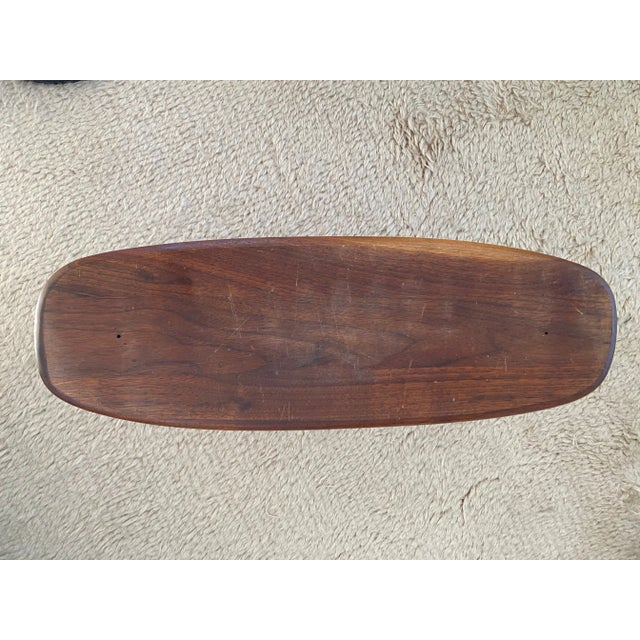 Wood 1960s Arthur Umanoff Walnut Magazine Rack For Sale - Image 7 of 10