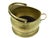 Mid 20th Century Mid 20th Century Hammered Brass Coal Wood Scuttle Bucket Cachepot With Swing Handle For Sale - Image 5 of 10