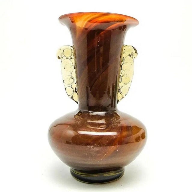 Glass Postmodern Vase from HSG Laura, Poland, 1970s For Sale - Image 7 of 9