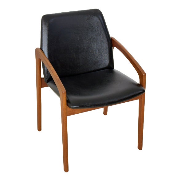 Mid-Century Danish Teak Model 23 Armchair by Henning Kjærnulf for Korup Stolefabrik, 1960s For Sale