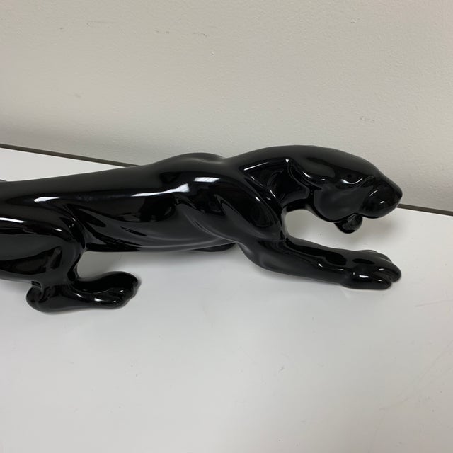 Vintage Mid Century Modern Black Panther Figurine Chairish