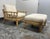 Mid-Century Modern Vivai Del Sud for Wicker Works Italian Bamboo Armchair + Ottoman, Vintage For Sale - Image 3 of 12