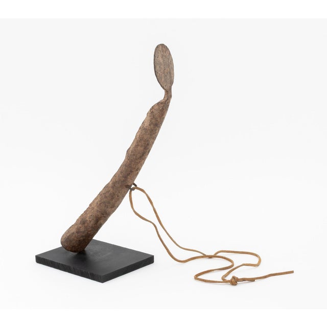 African West African Senufo Hand-Forged Iron Rasp Gong For Sale - Image 3 of 10
