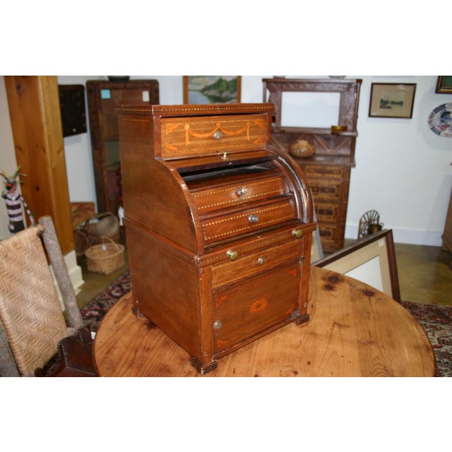 French French Traveling Secretaire - 1840 For Sale - Image 3 of 12