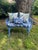 Blue Cast Iron Garden Bench For Sale - Image 8 of 8