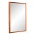 Sculptural Vintage Scandinavian Teak Hanging Wall Mirror For Sale
