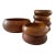Vintage Turned Wood Salad Bowl and 6 Small Bowls - Set of 7 For Sale