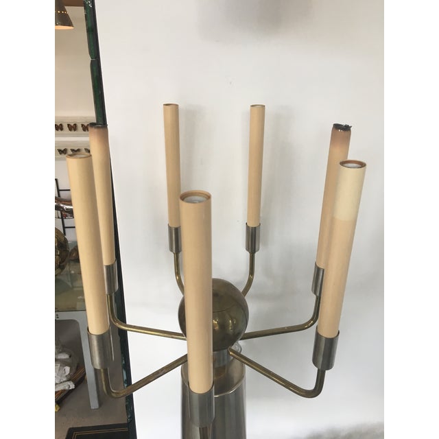 Early 20th Century Brass and Chrome French Two-Tone Sconces- a Pair For Sale - Image 5 of 13