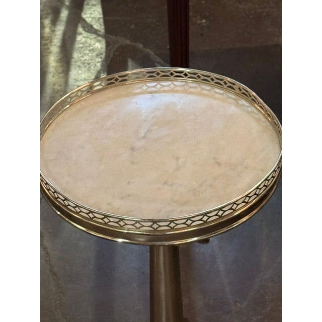 Pair of Italian Chrome Drink Tables For Sale - Image 4 of 6