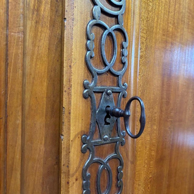 Wood Antique Cabinet in Cherrywood, 1750s For Sale - Image 7 of 18