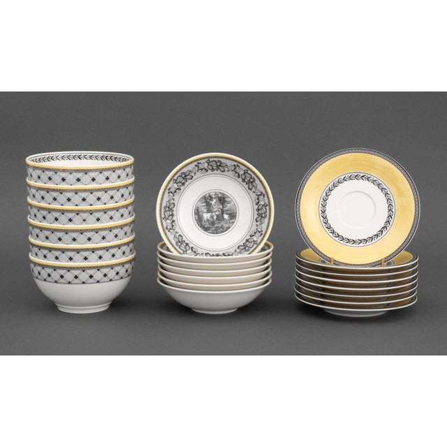 Villeroy and Boch House and Garden Collection Porcelain Assembled Partial Service Set For Sale - Image 10 of 18