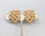 Napier Vintage 1960s Signed Napier Goldtone Lattice Clip Earrings - 2 Pieces For Sale - Image 4 of 7
