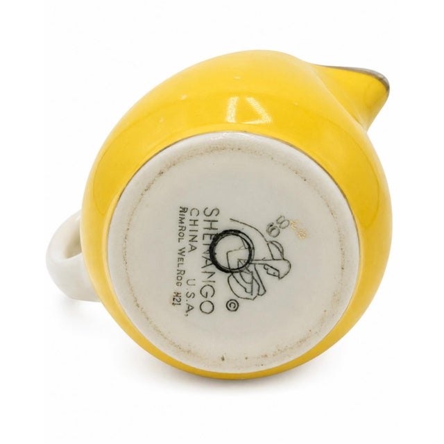 Vintage the Carlyle Hotel Nyc Yellow Coffee Creamer For Sale - Image 4 of 9