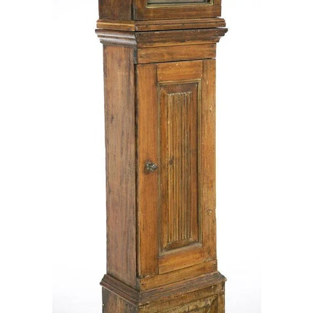 Wood 19th Century Danish Pine Long Case Clock For Sale - Image 7 of 10