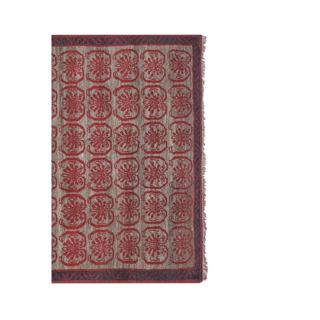 Mid-Century Modern Turkish Karapinar Tulu Rug For Sale - Image 3 of 12