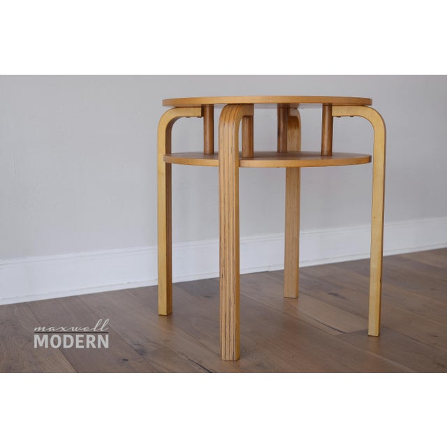 This is possibly a custom version of Alvar Aalto's rare model 907 or 70 that was designed in the 1930s and probably not...