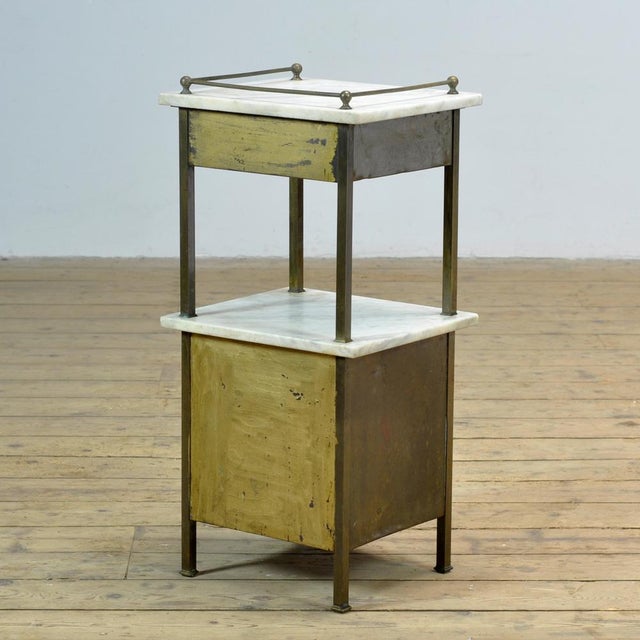 Antique Brass Bedside Table, 1900 For Sale - Image 12 of 13