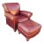 Elevate Your Space With Hancock & Moore Leather Club Chair & Ottoman For Sale