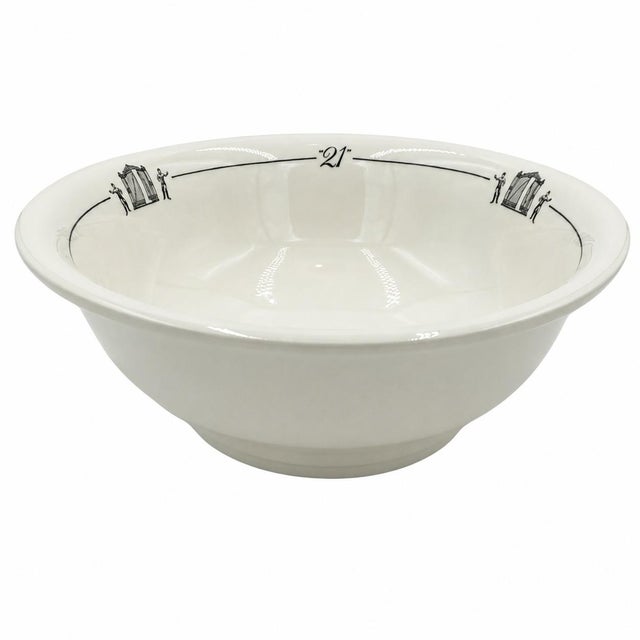 Vintage the 21 Club Nyc Restaurant Serving Bowl Shenango China Jockey Gate Logo For Sale - Image 12 of 13