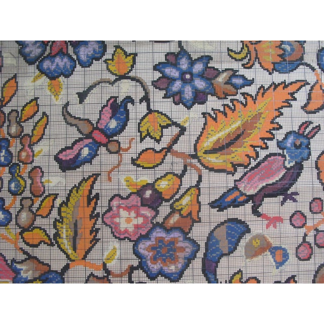 French Country Antique French Textile Design For Sale - Image 3 of 9