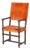Italian Baroque Velvet Upholstered Armchair For Sale