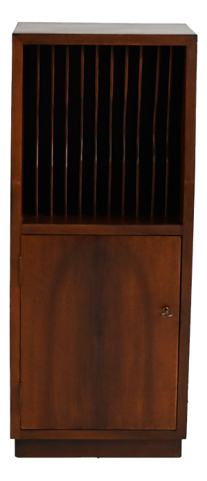 Cabinet with Vinyl Storage Compartment, 1950s