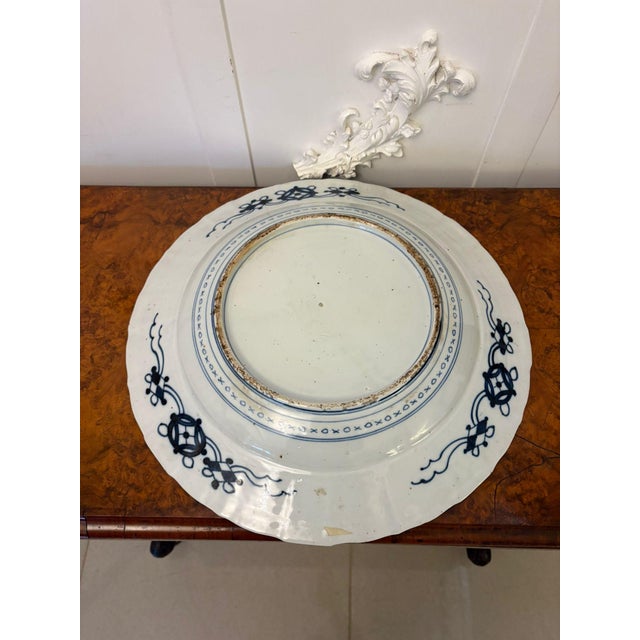 Large Antique Japanese Imari Porcelain Chargers with Seven Lucky Gods, 1880, Set of 2 For Sale - Image 15 of 17