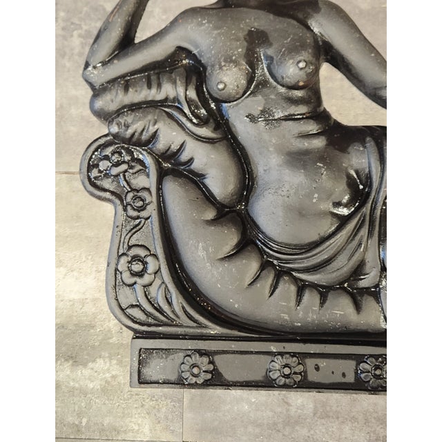 Metal Vintage Mid-Century Cast Iron Wall Sculpture - Venus Victorious "Victrix" For Sale - Image 7 of 8