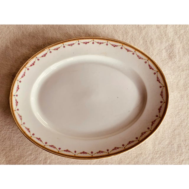 1920s Exquisite Bernardaud Limoges "Melrose" Platter - French Porcelain Masterpiece (1920s) For Sale - Image 5 of 12