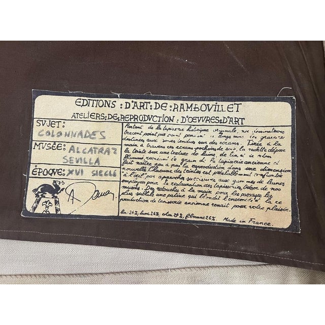 Vintage Colonnades Tapestry, 1980 For Sale - Image 13 of 18