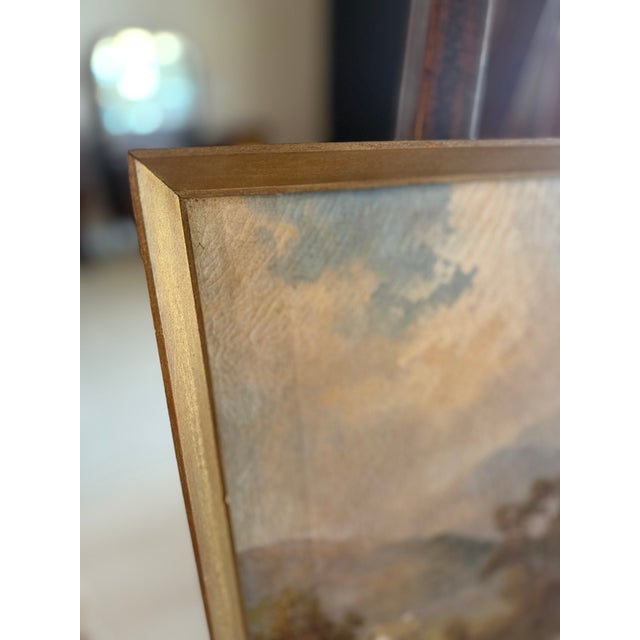 Early 1900s Oil on Canvas Painting of Scottish Loch by Frances E. Jamieson For Sale - Image 4 of 16