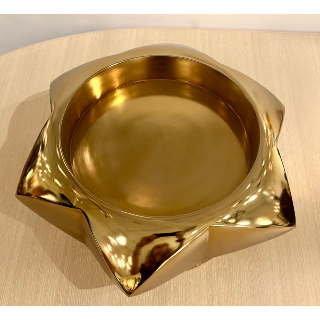 Modern John Richard Modern Brass Star Giza Bowl For Sale - Image 3 of 4